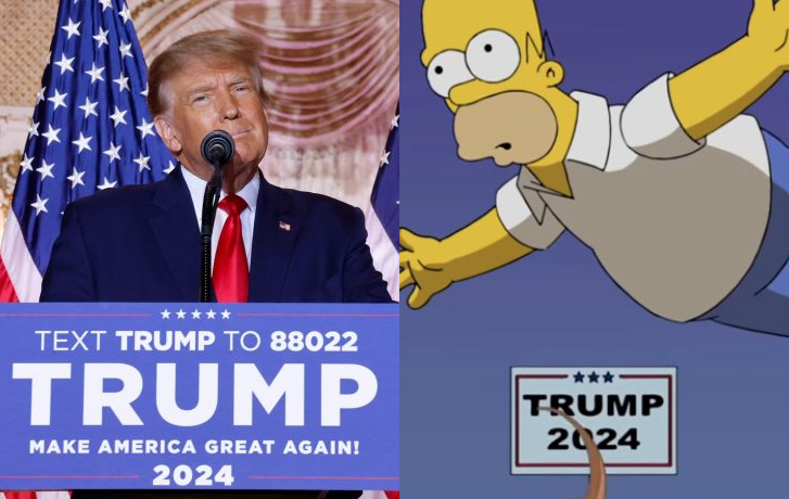Simpsons Ντόναλντ Τραμπ 2024