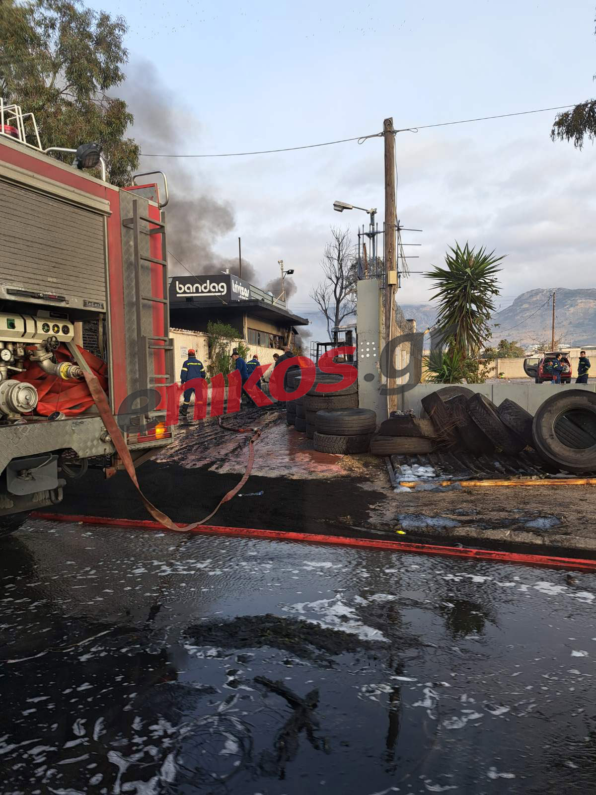 Ασπρόπυργος- φωτιά- επεισόδια