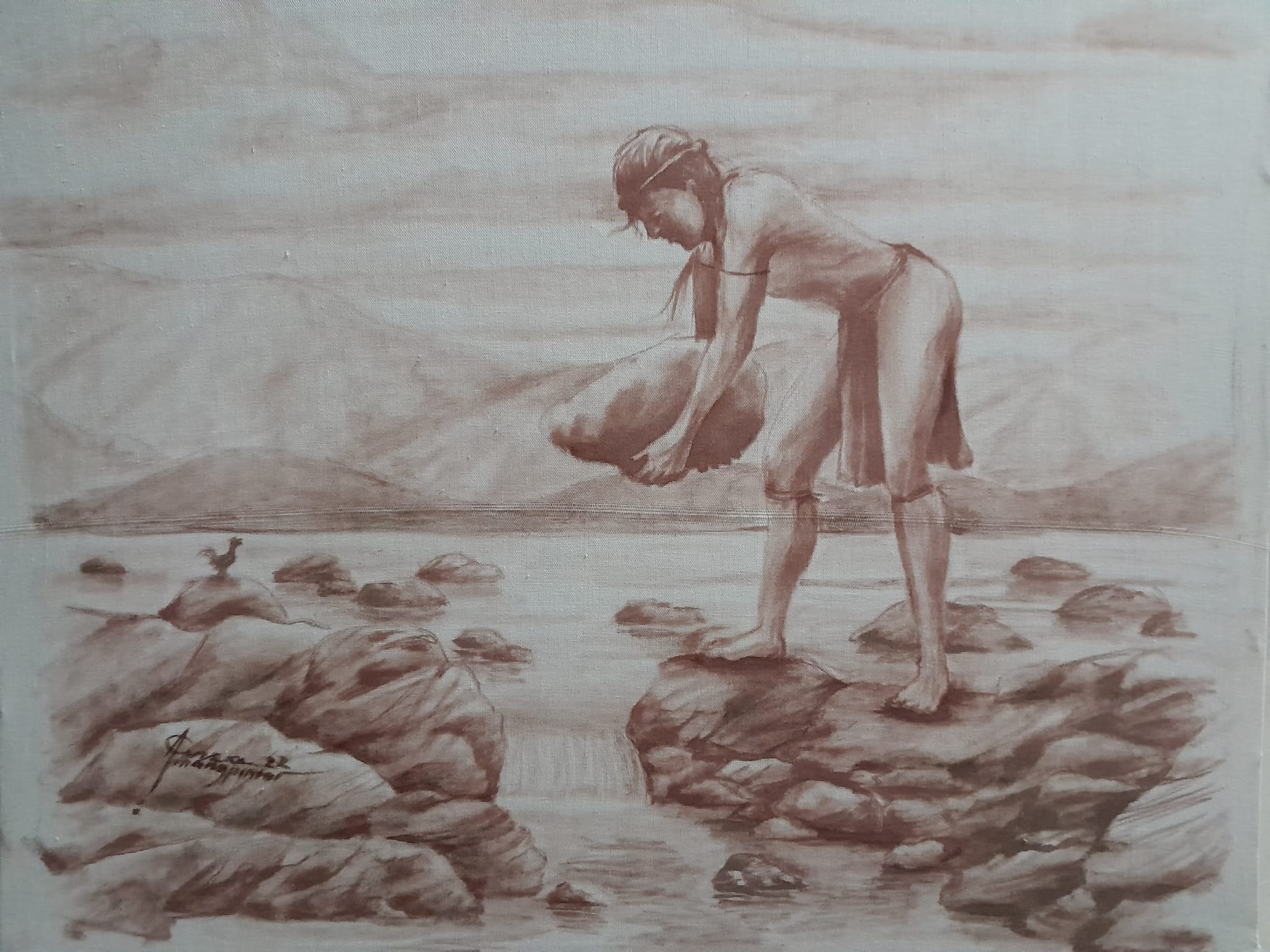 Πίνακας με αίμα