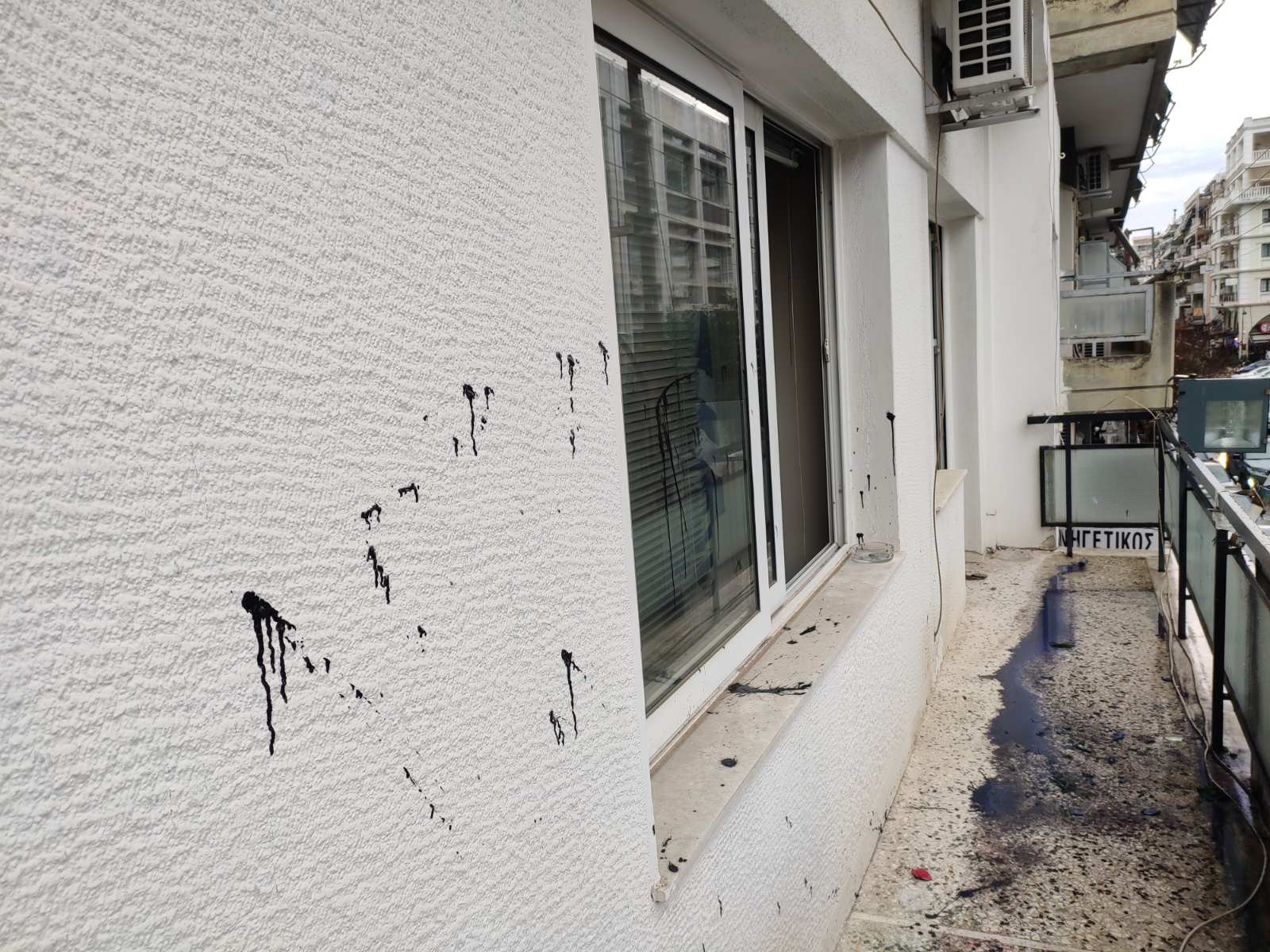 Λάρισα- επίθεση στη ΝΔ