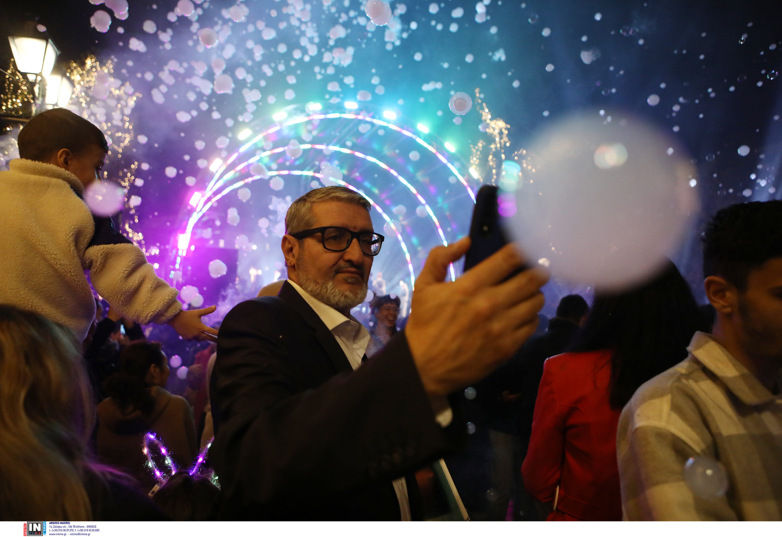 Φωταγώγηση χριστουγεννιάτικου δέντρου Αθήνα