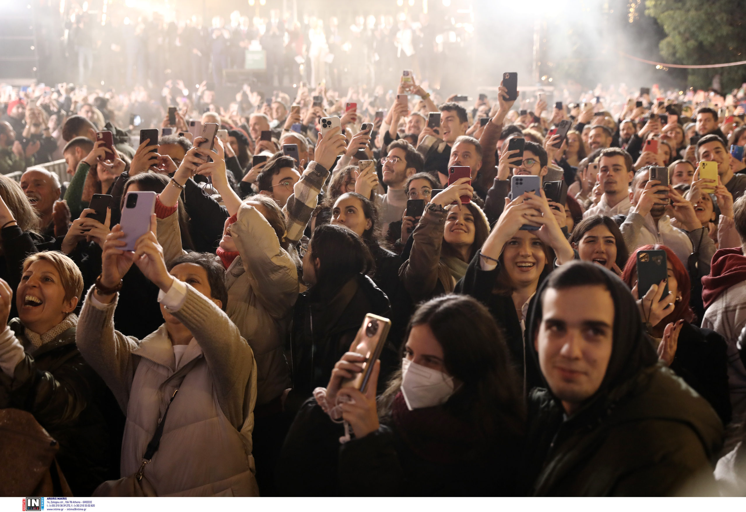 Φωταγώγηση χριστουγεννιάτικου δέντρου Αθήνα