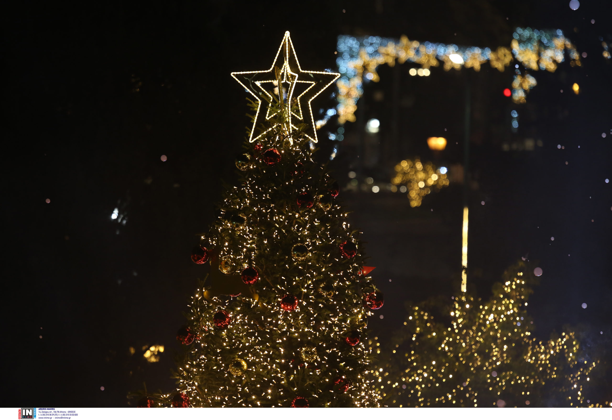 Φωταγώγηση χριστουγεννιάτικου δέντρου Αθήνα