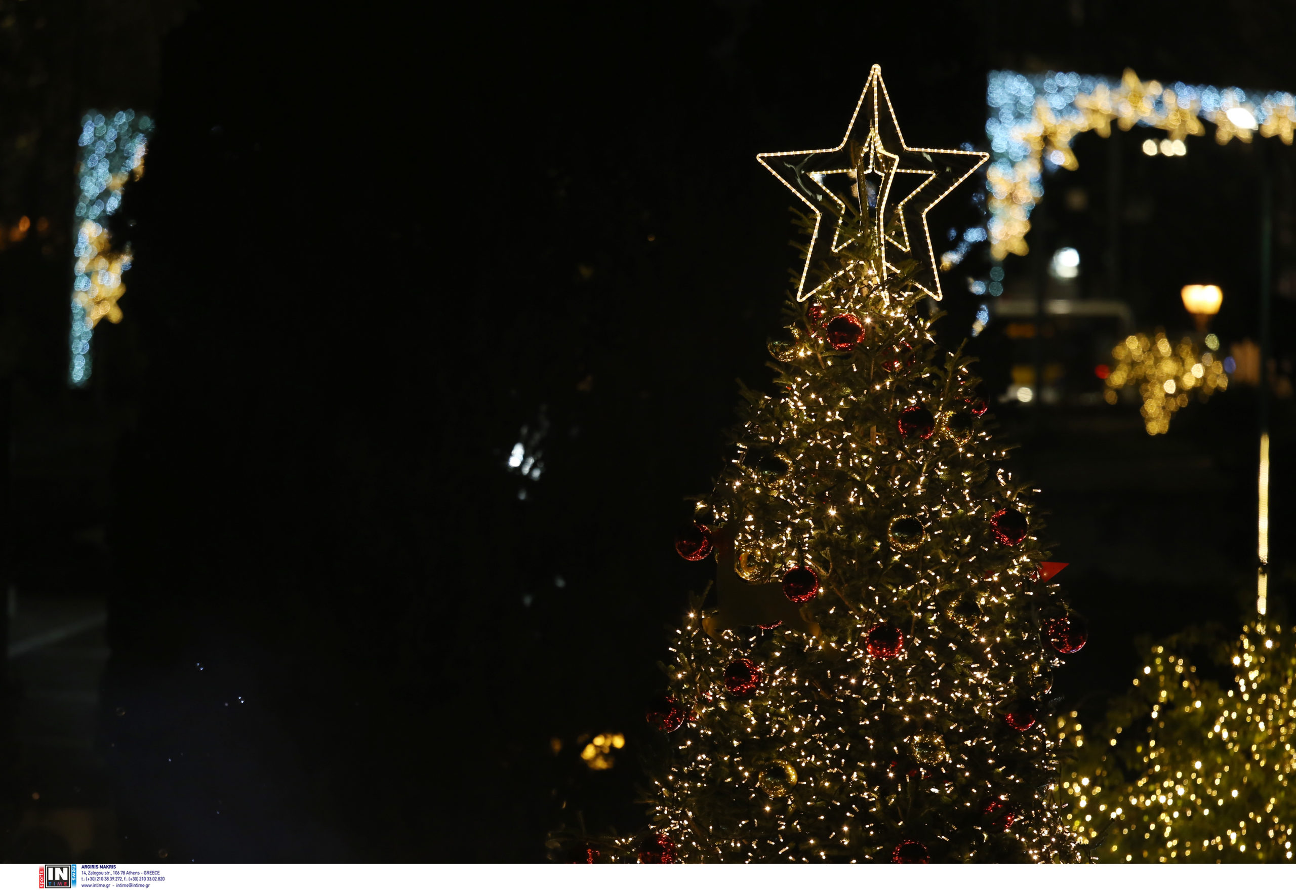 Φωταγώγηση χριστουγεννιάτικου δέντρου Αθήνα