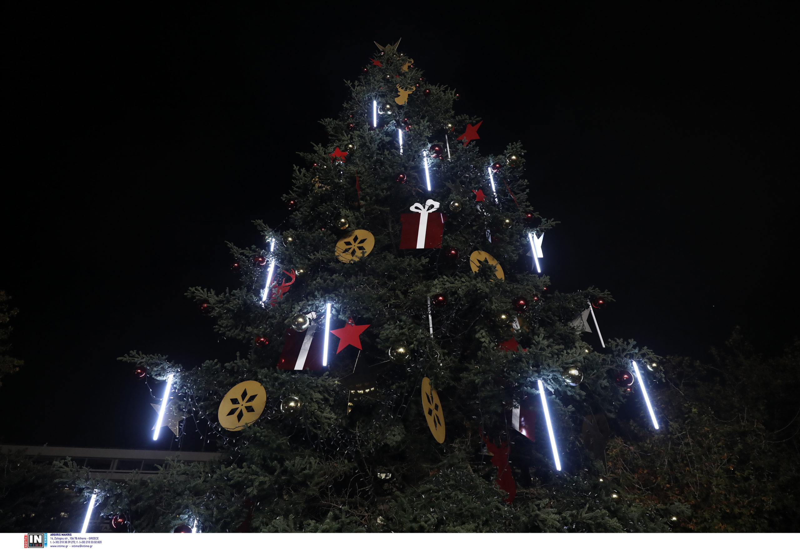 Φωταγώγηση χριστουγεννιάτικου δέντρου Αθήνα