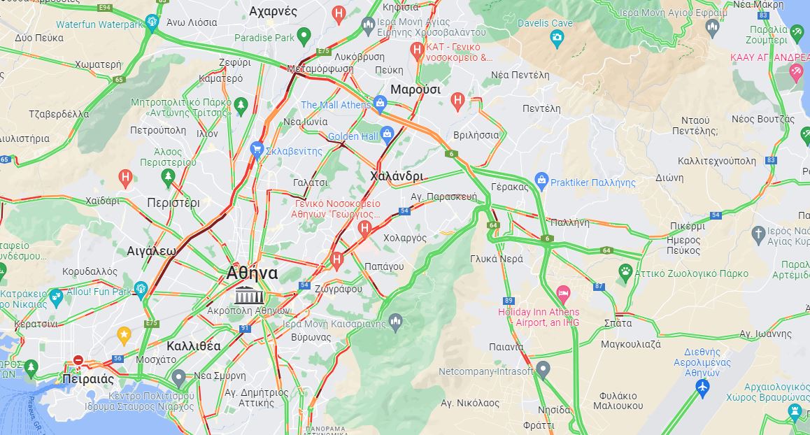 χάρτης κίνησης