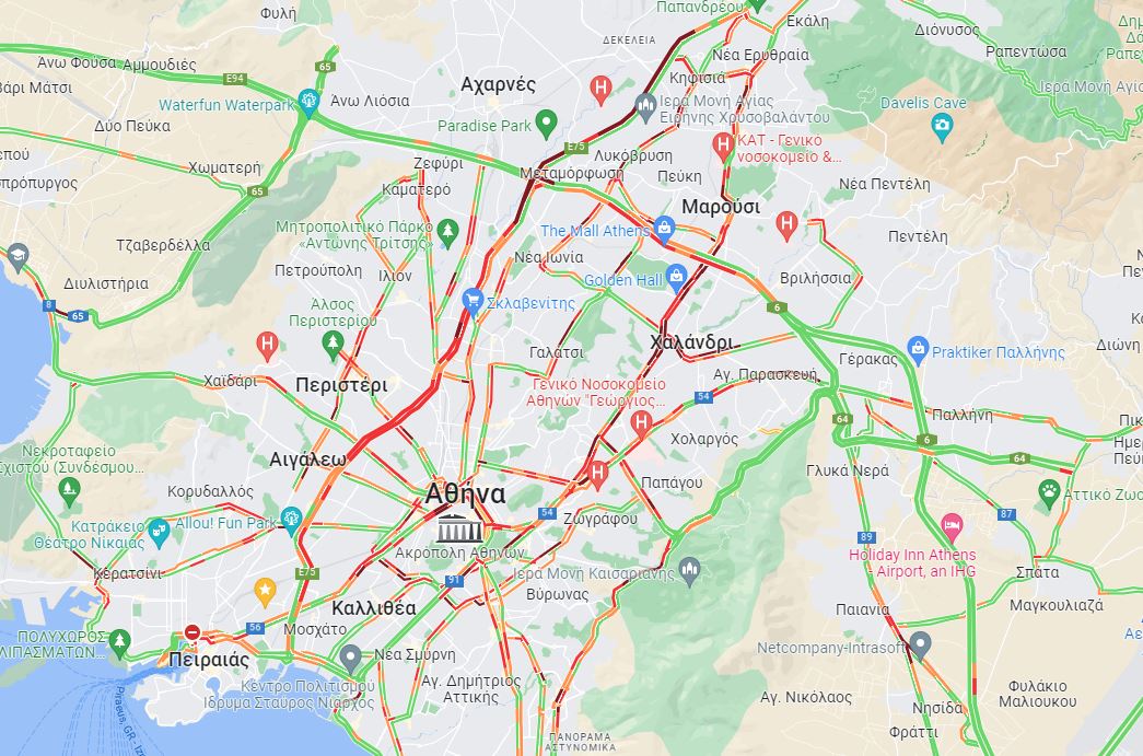 Κίνηση στους δρόμους 20/12/22
