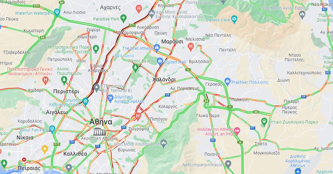 χάρτης κίνησης