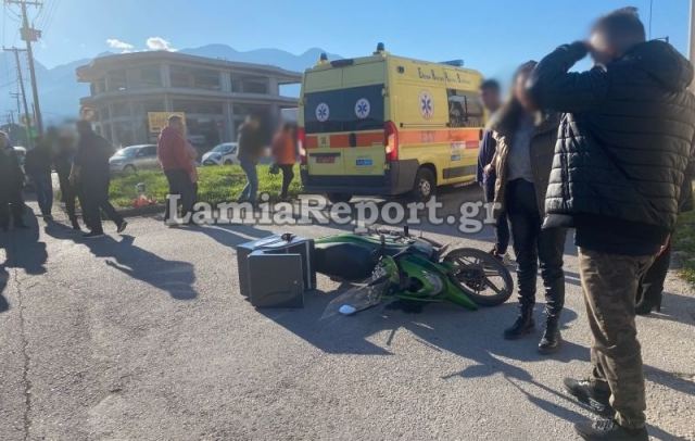Λαμία: Τροχαίο με ντελιβερά σε διασταύρωση «καρμανιόλα»