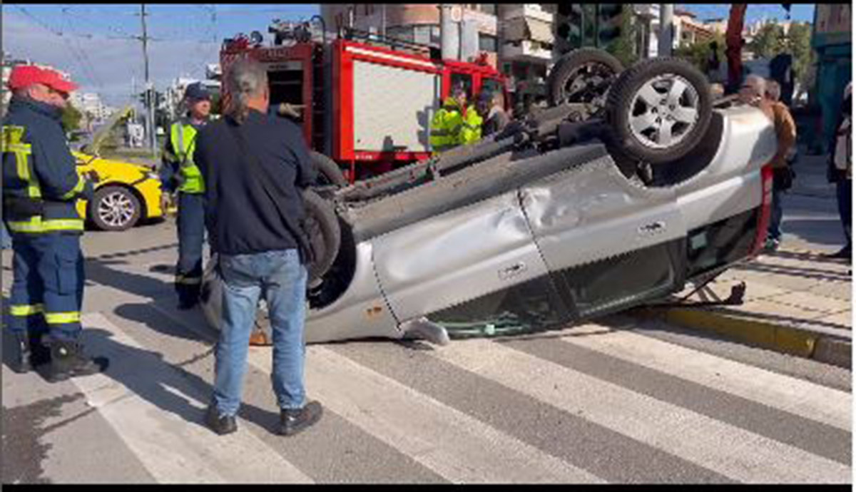 τροχαίο στο Παλαιό Φάληρο