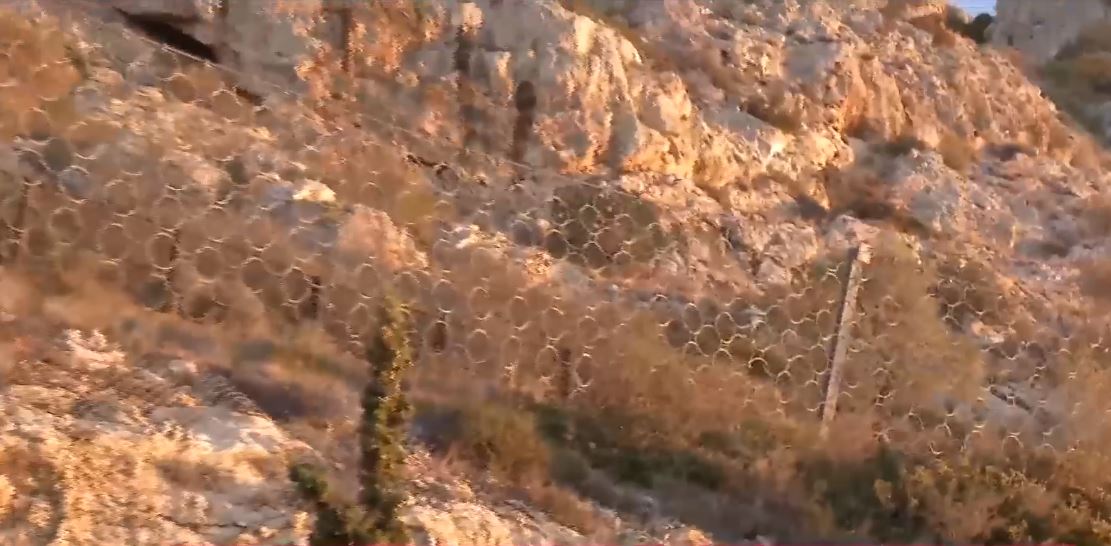 κατολίσθηση στην Εθνική Οδό