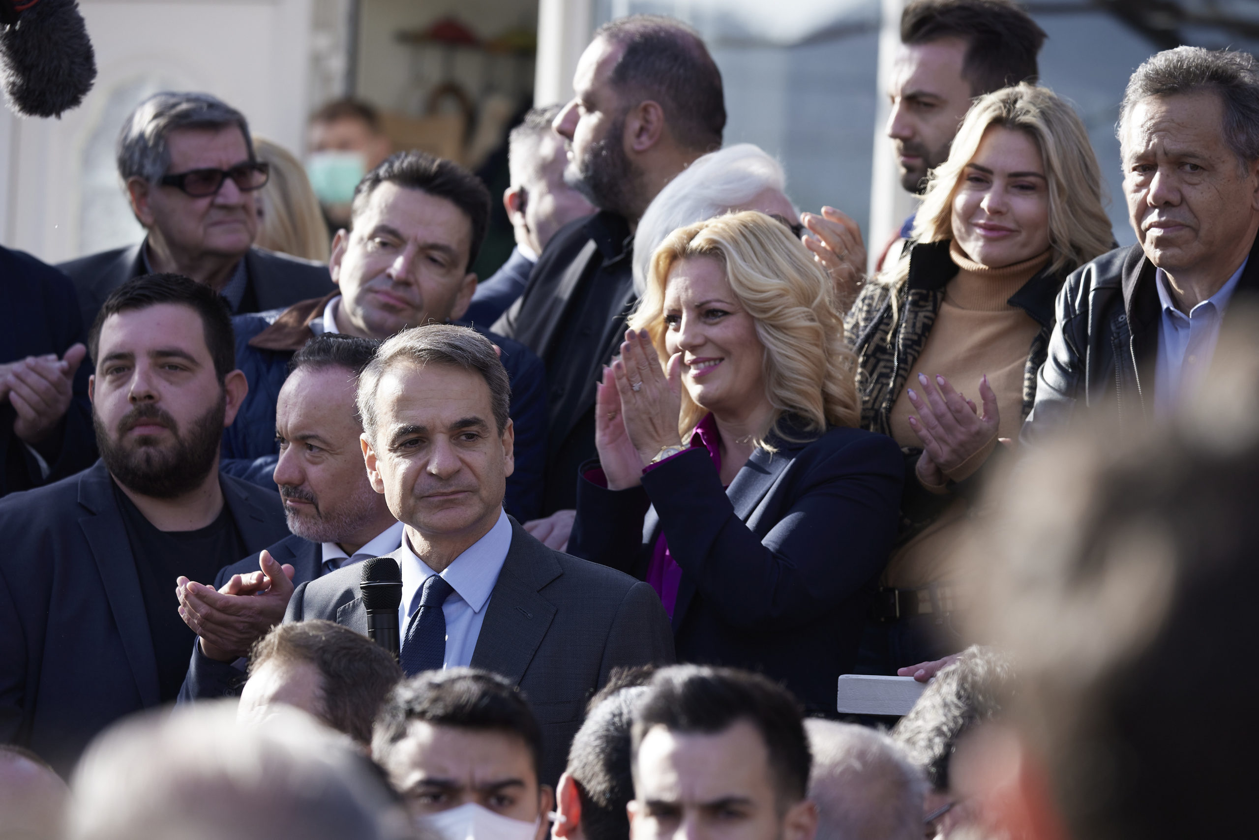 Ο Κυριάκος Μητσοτάκης στον Αυλώνα