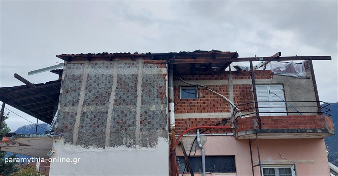 Κακοκαιρία Παραμυθιά καταστροφές