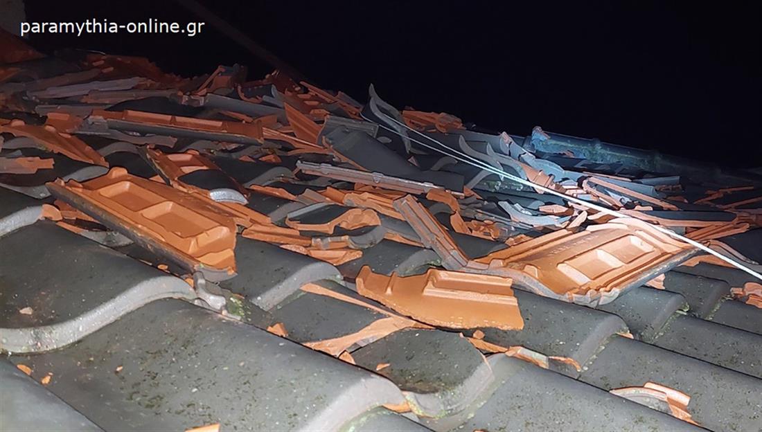 Κακοκαιρία Παραμυθιά καταστροφές