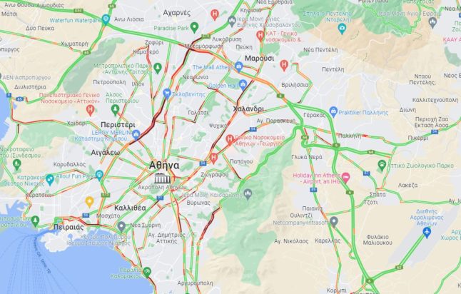 χάρτης κίνησης