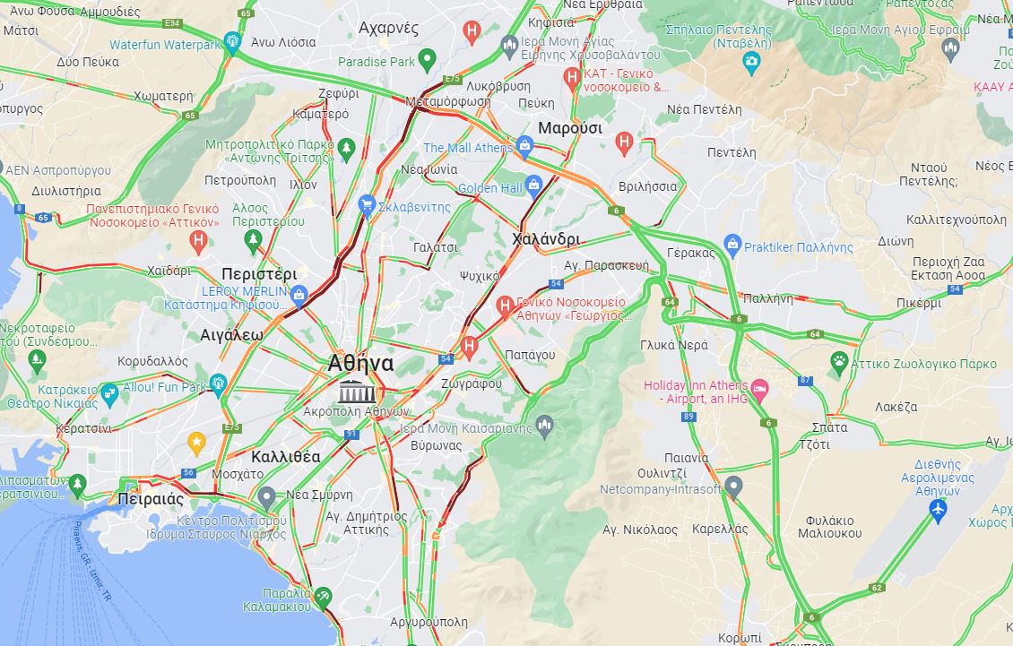 χάρτης κίνησης