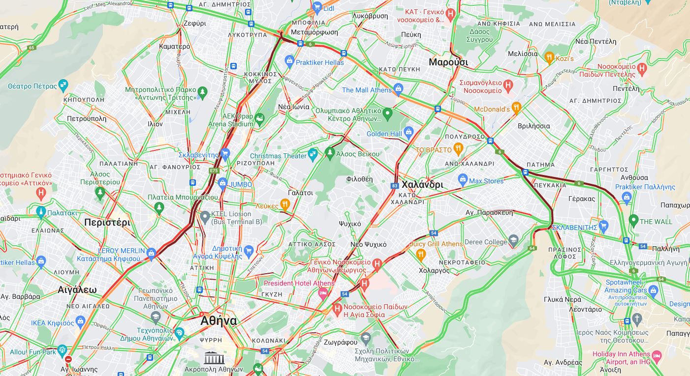 Κίνηση στους δρόμους