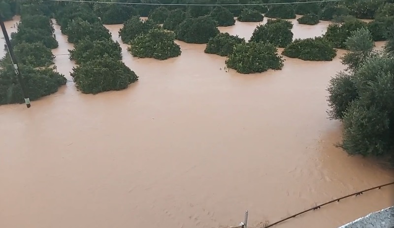 Κακοκαιρία – Λακωνία: Πλημμύρες, αδιάβατοι δρόμοι και ζημιές στον Δήμο Ευρώτα