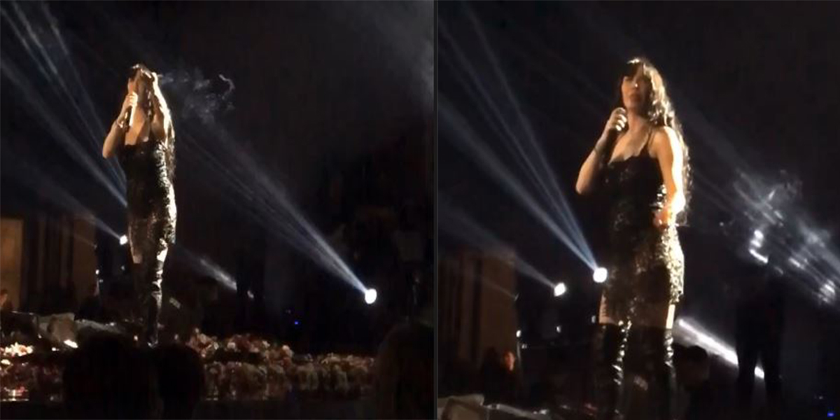 Πάολα με τσιγάρο