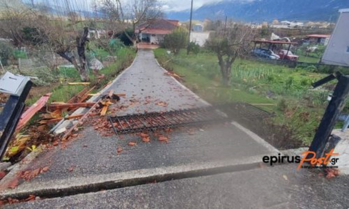 Παραμυθιά κακοκαιρία Ήπειρος ζημιές
