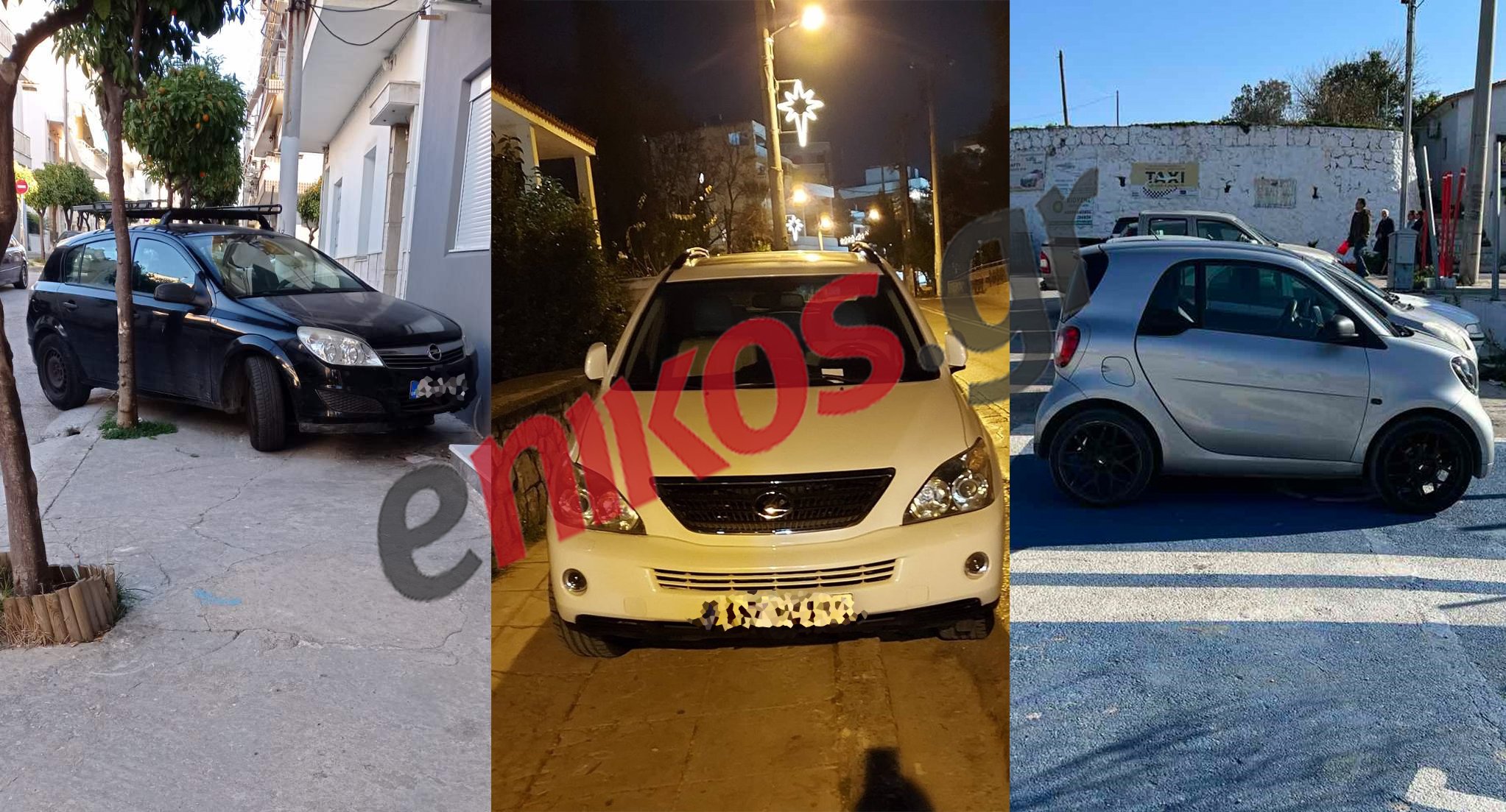 Πεζοδρόμιο σημαίνει θέση πάρκινγκ για τους οδηγούς στην Αθήνα – ΦΩΤΟ αναγνωστών