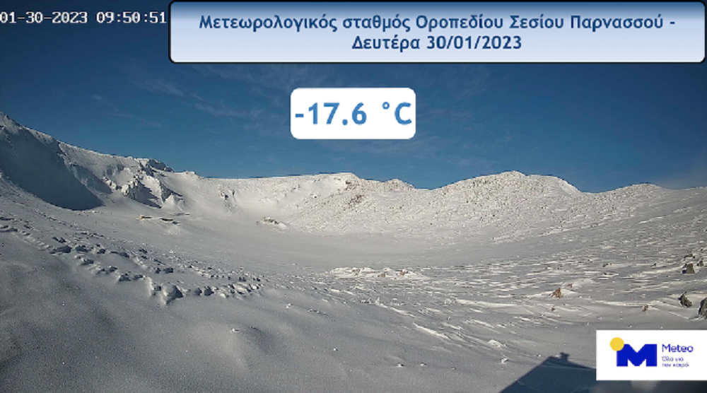 Παρνασσός καιρός θερμοκρασία