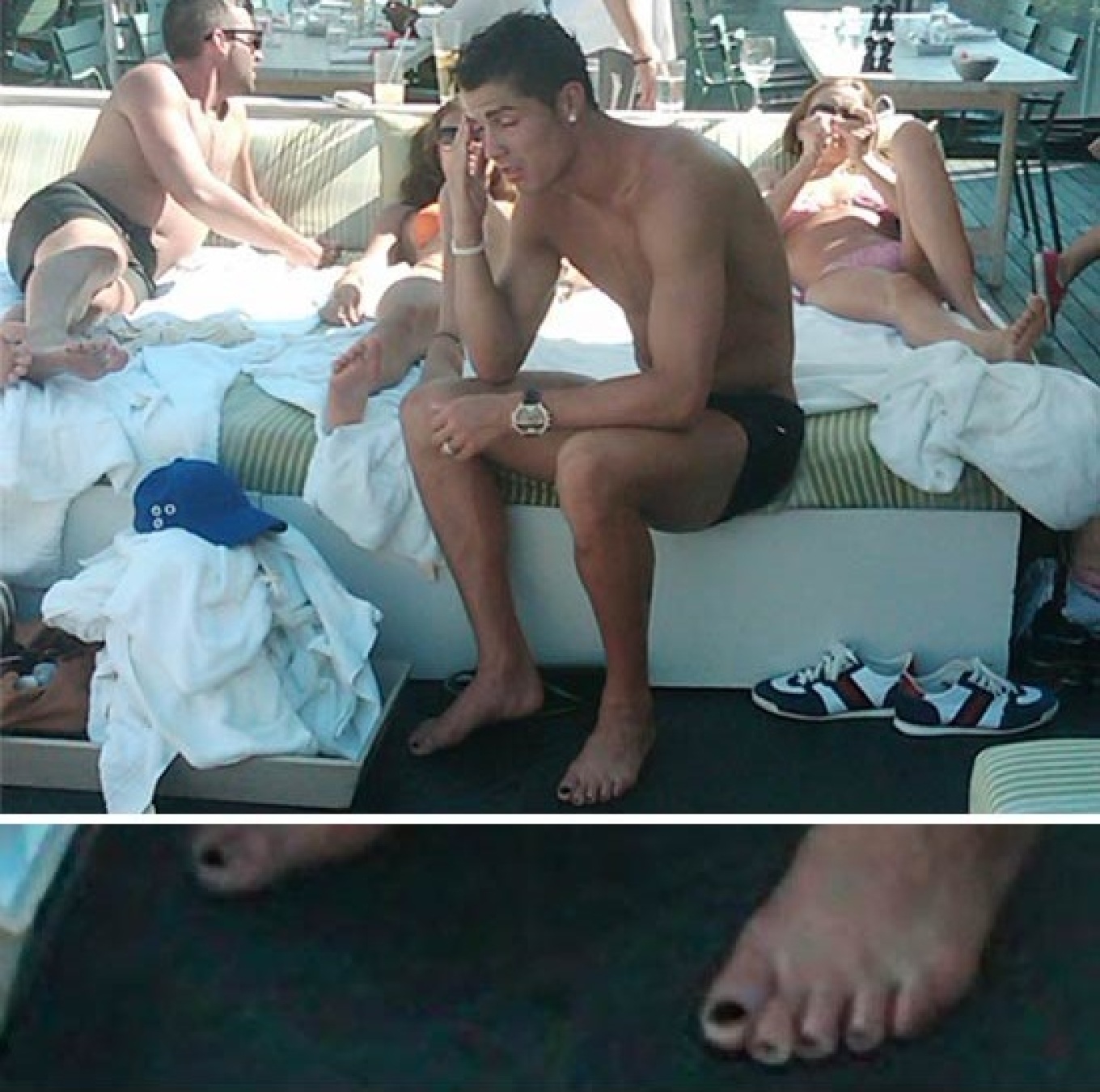 Ο Κριστιάνο Ρονάλντο με βαμμένα νύχια