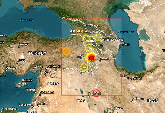 σεισμός Ιράν-Τουρκία