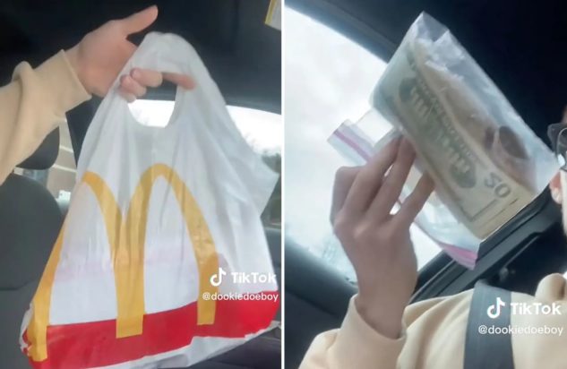 Viral ΒΙΝΤΕΟ στο TikTok: Παρήγγειλε μπέργκερ αλλά του έδωσαν μια σακούλα με μετρητά
