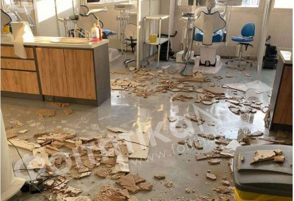 Έπεσε οροφή σε κτίριο του ΑΠΘ