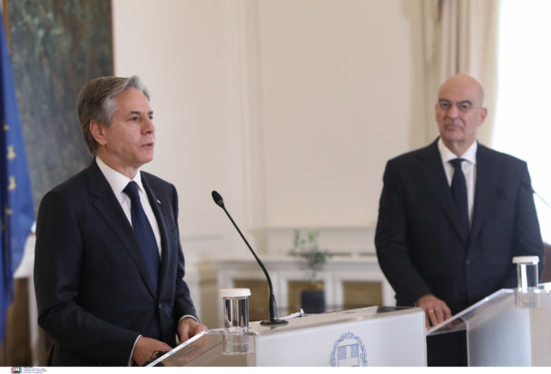 Οι κοινές δηλώσεις Δένδια - Μπλίνκεν