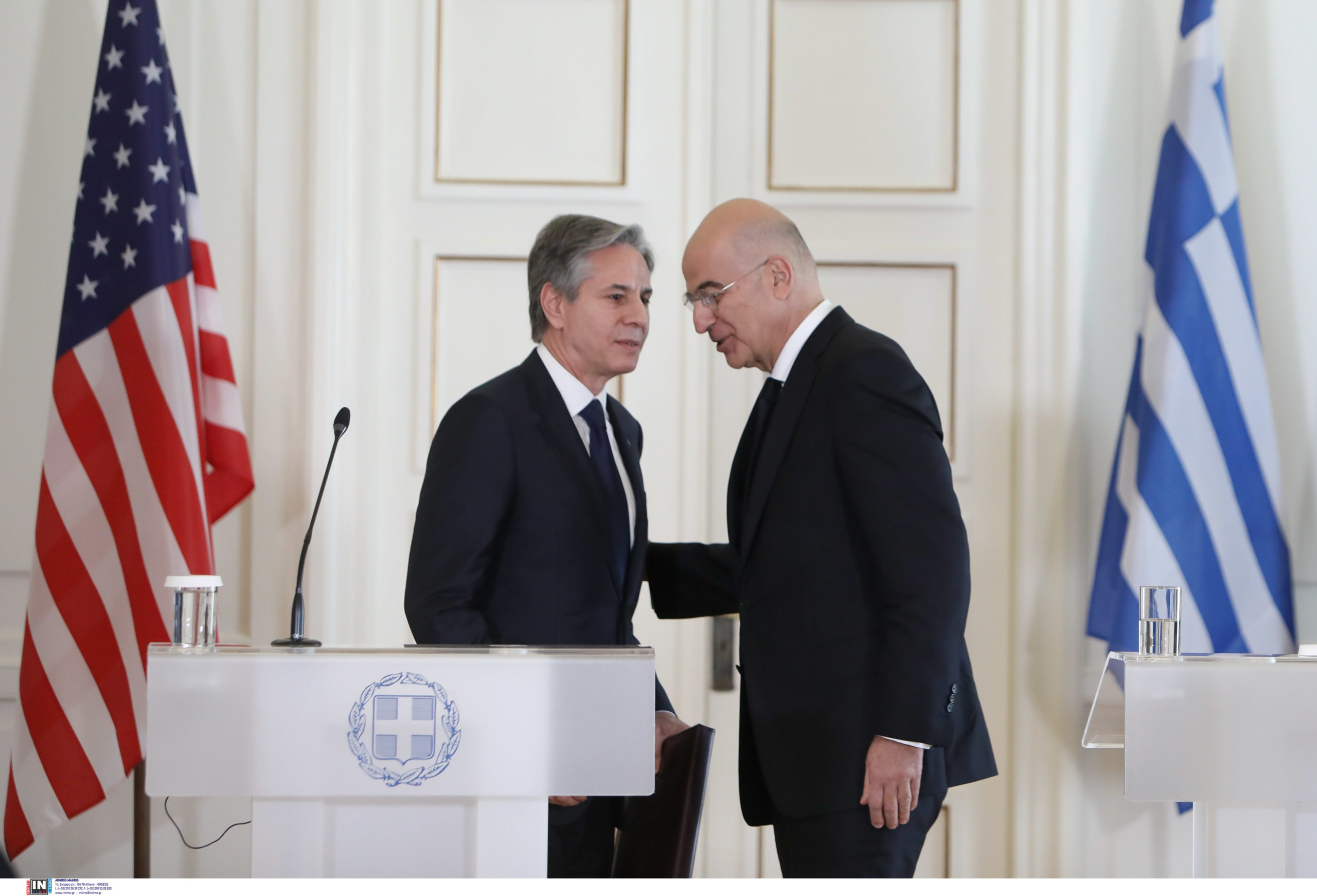 Κοινές δηλώσεις Μπλίνκεν - Δένδια