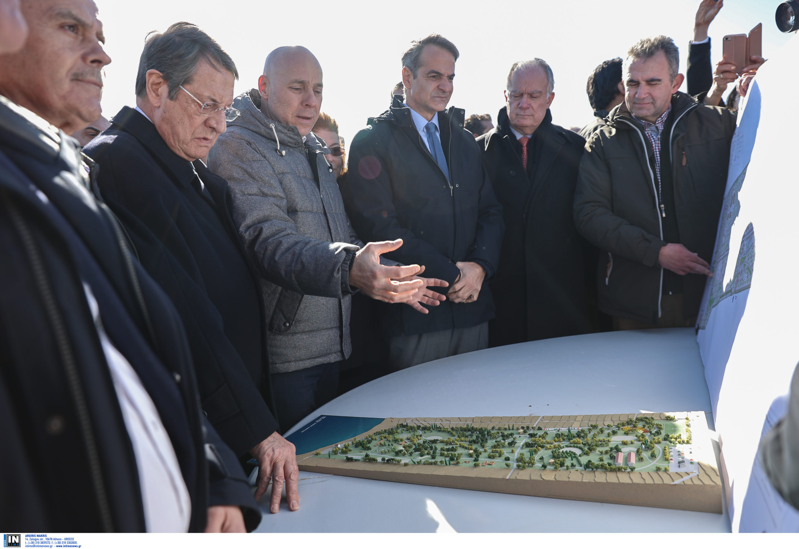 Μητσοτάκης - Αναστασιάδης στο Μάτι 