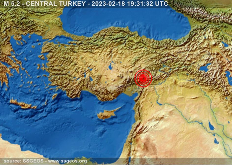 Νέος σεισμός 5,2 Ρίχτερ στην κεντρική Τουρκία