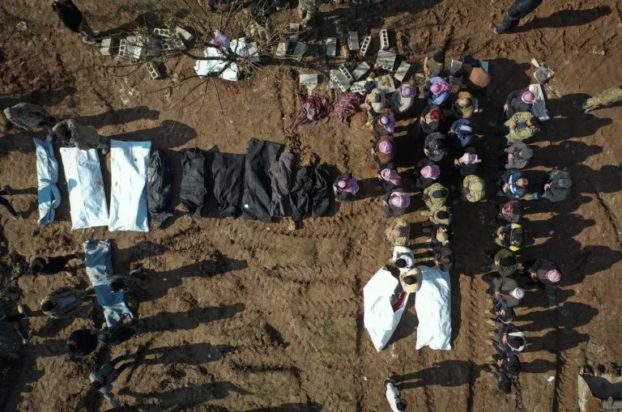 σεισμός στη Συρία- τάφοι