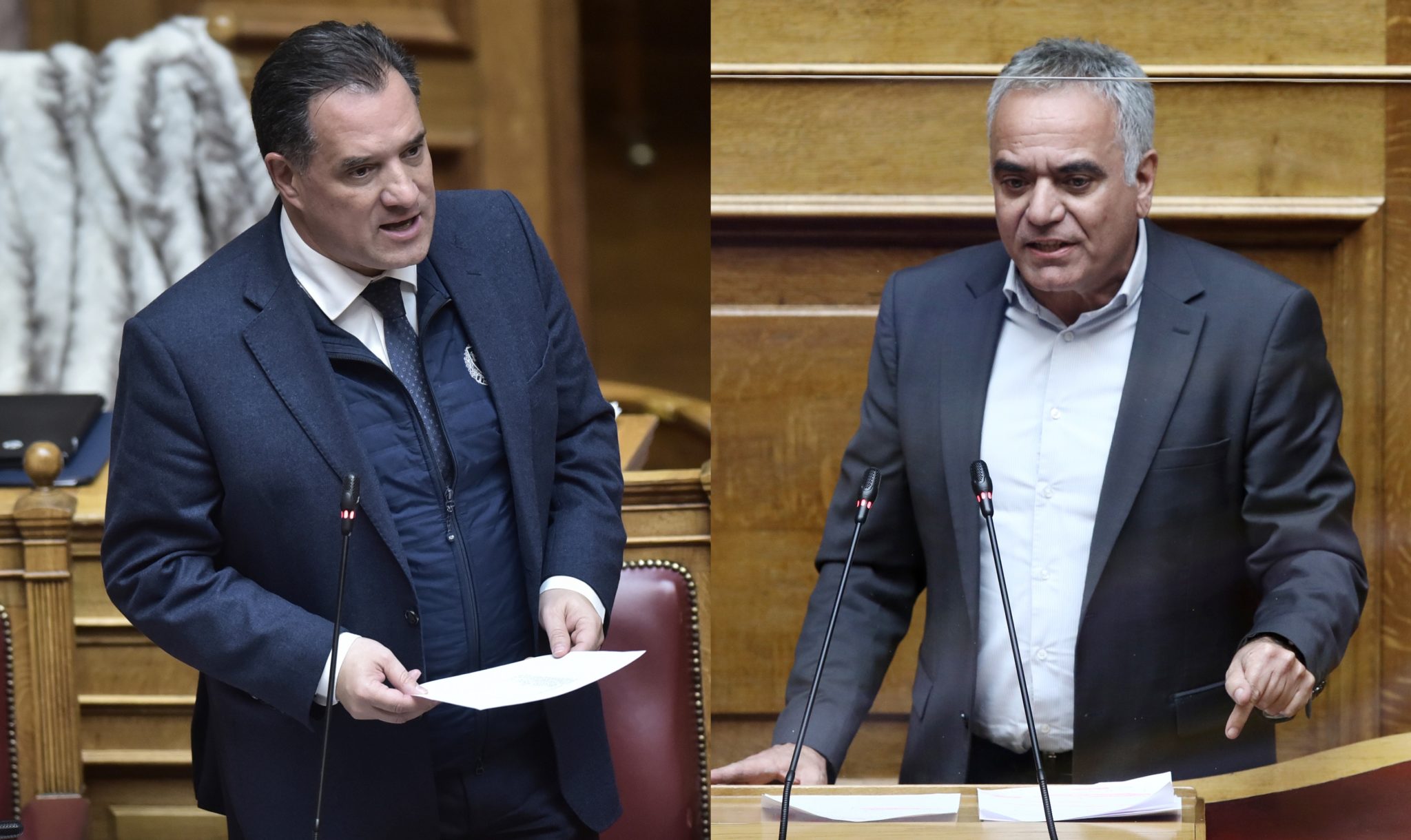 Άδωνις Γεωργιάδης Πάνος Σκουρλέτης Βουλή