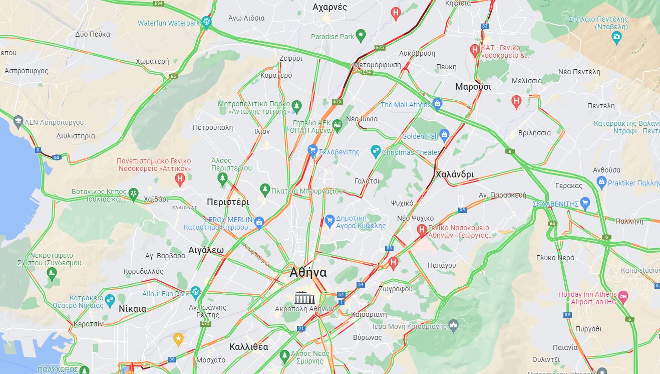 Αθήνα Κίνηση 23/2/23