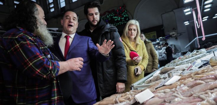 Στην Βαρβάκειο ο Άδωνις Γεωργιάδης