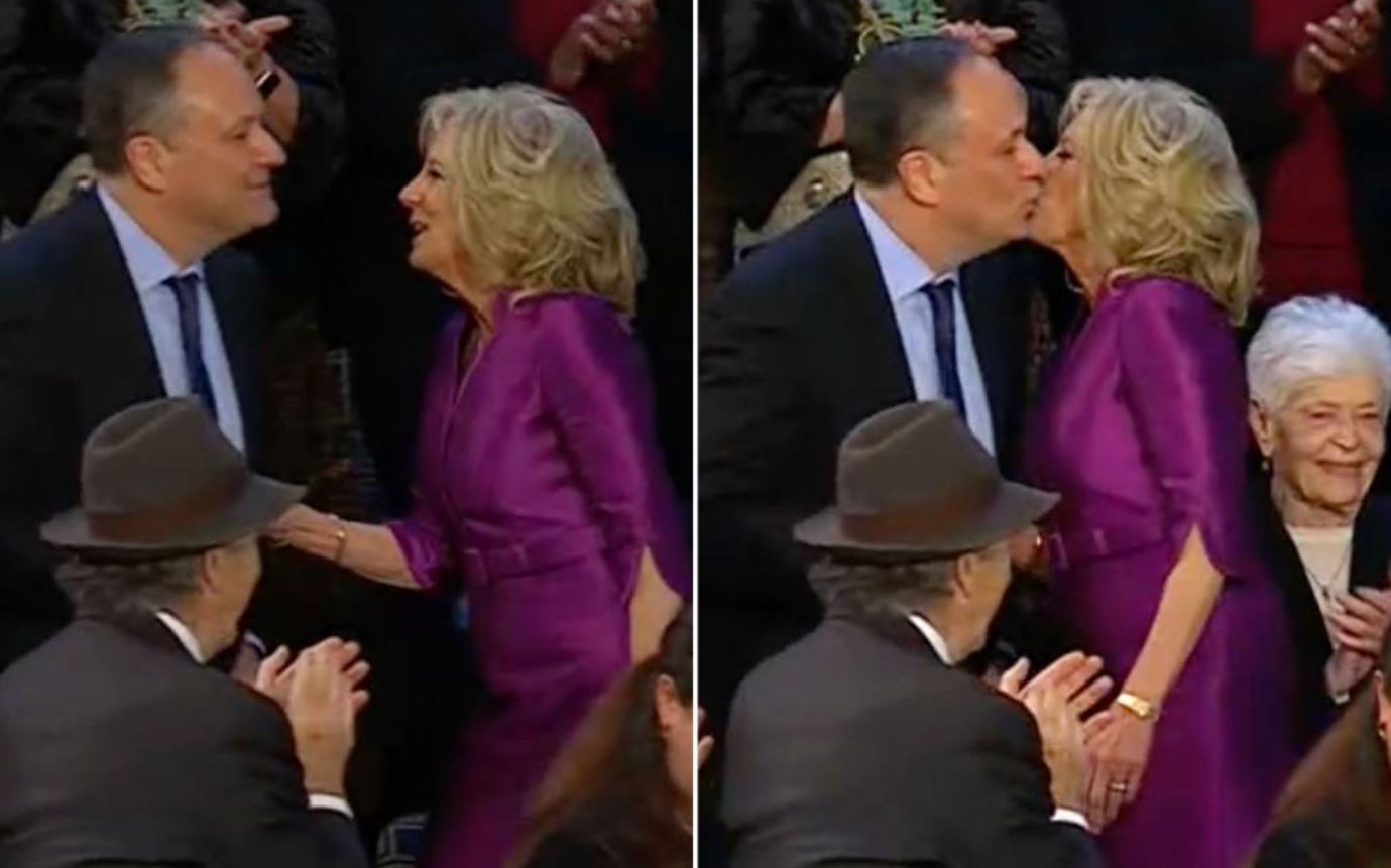 Τζίλ Μπάιντεν φιλί