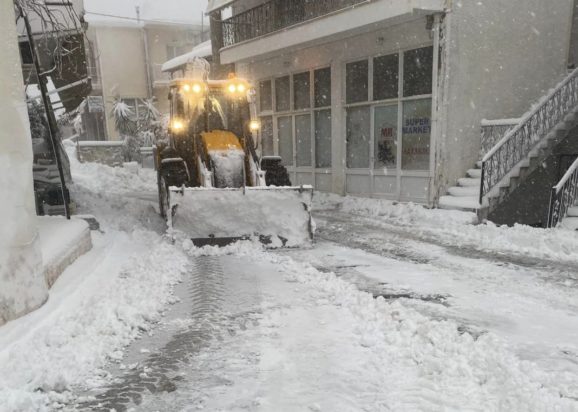 Κακοκαιρία Μπάρμπαρα στην Εύβοια