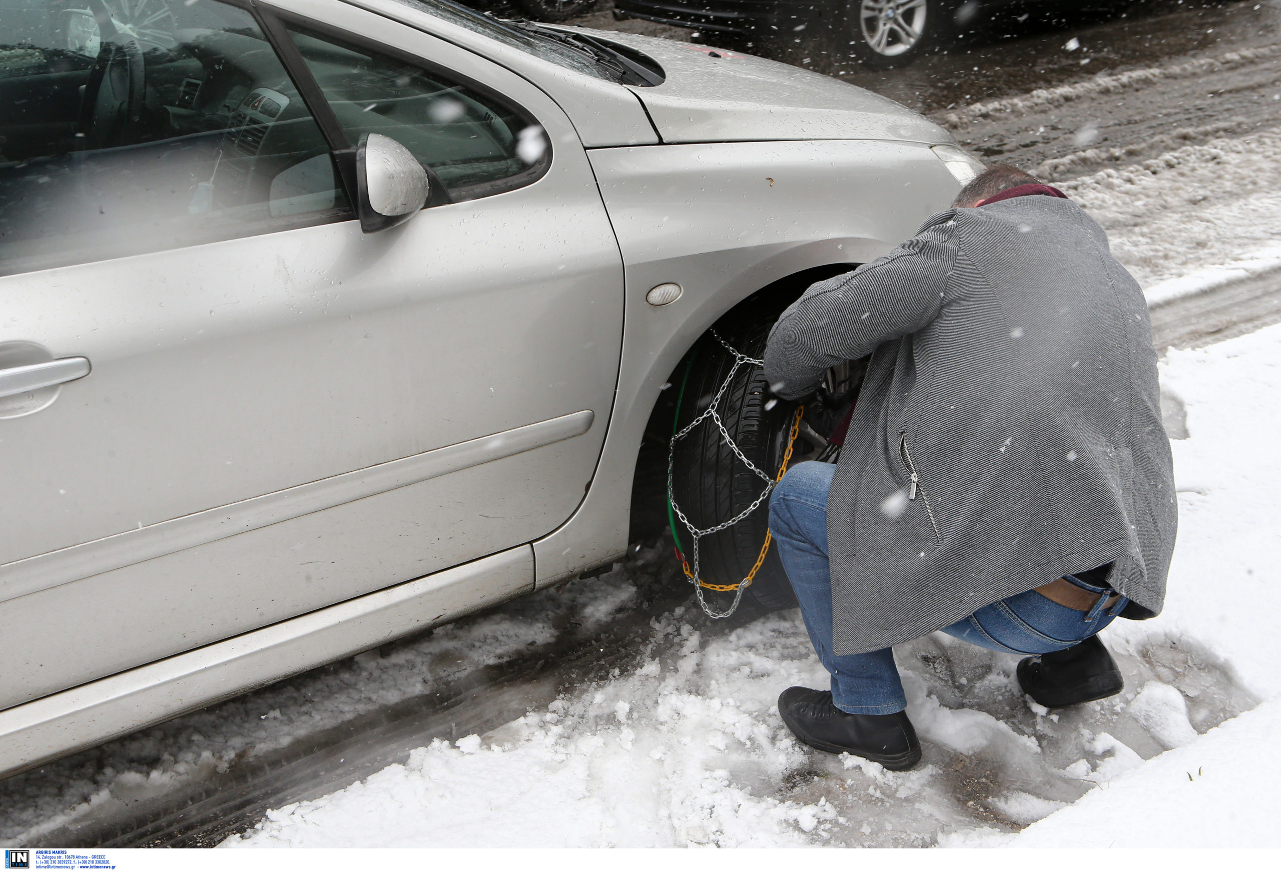 Κακοκαιρία Χιόνια Αλυσίδες