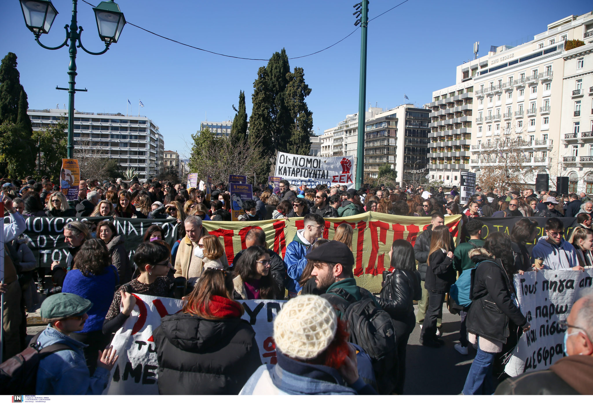 διαμαρτυρία καλλιτεχνών