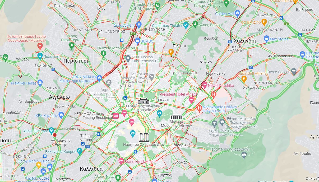 Ο χάρτης της κίνησης