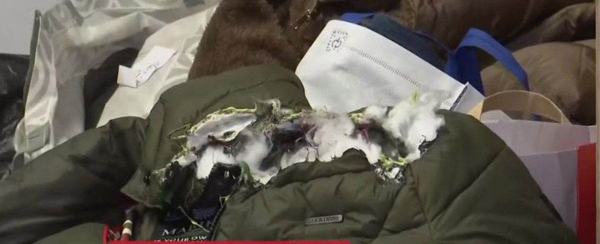 Πήγαν μέχρι και καμένο μπουφάν για επιδιόρθωση