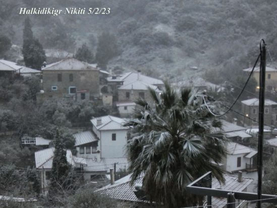 Χαλκιδική-χιόνι