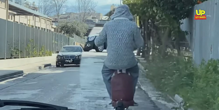 Πατίνι φιάλη υγραερίου