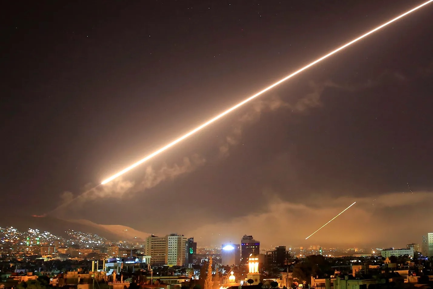 Συρία πυραυλική επίθεση