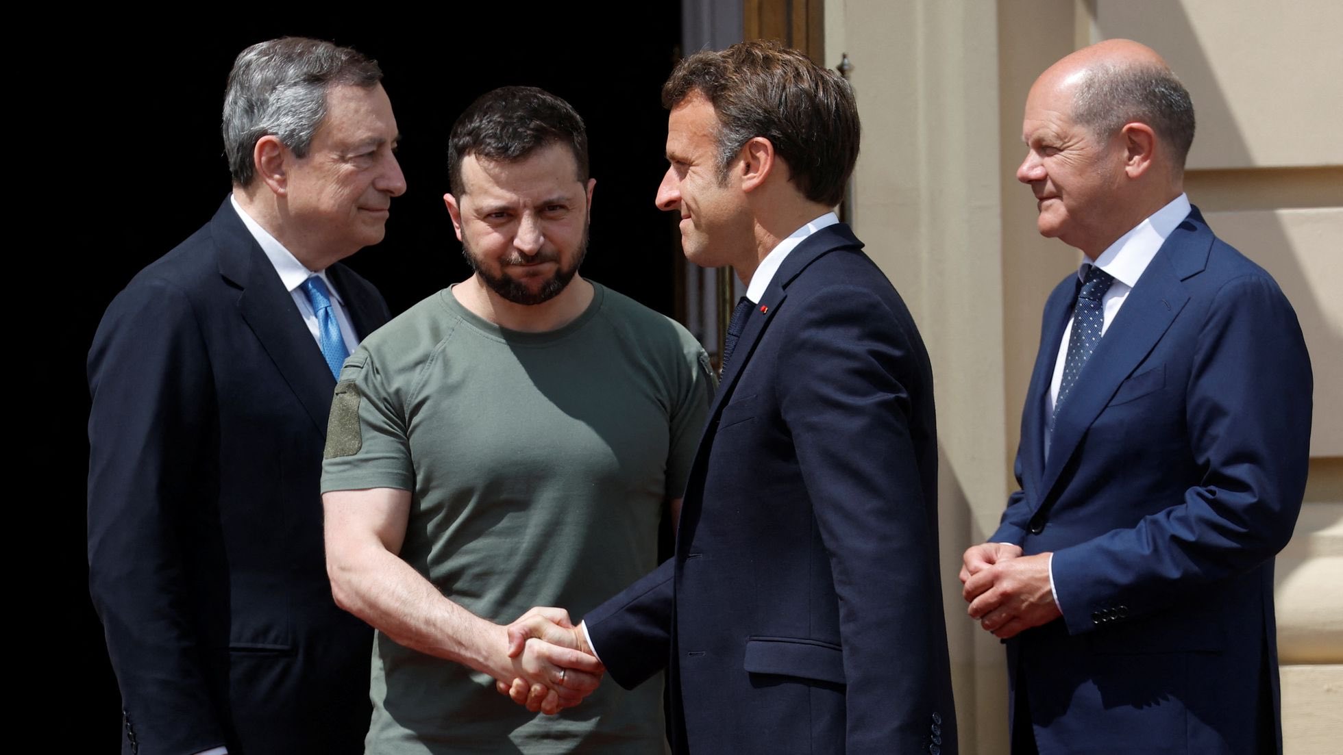 Ζελένσκι Μακρόν Σολτς