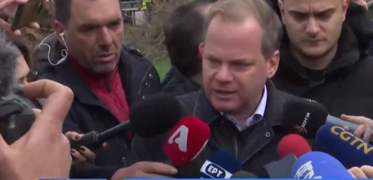 Στα Τέμπη ο Κώστας Καραμανλής