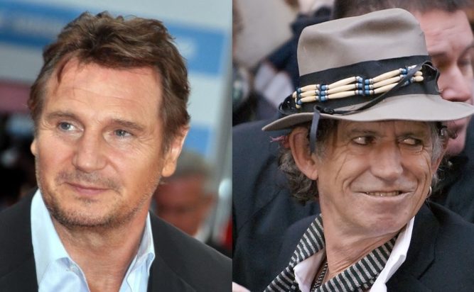 Liam Neeson Keith Richards